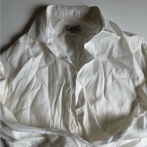 Hermes White Button-Up Shirt